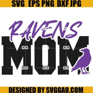 Ravens Mom SVG, Football Team SVG