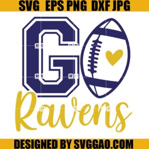 Ravens Mom SVG, Football Team SVG, Raven Football SVG