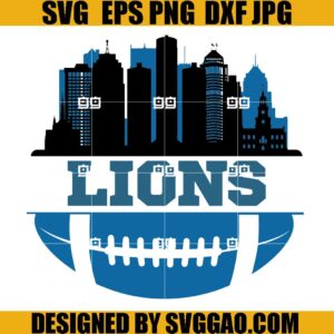 Lions SVG, Football SVG, Detroit SVG