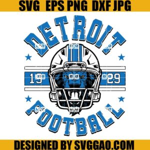 Retro Football SVG, Heart Detroit Lions SVG, Vintage Detroit Football Helemt 1929 SVG