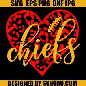 Chiefs Heart SVG, Love Chiefs SVG, Kansas City SVG