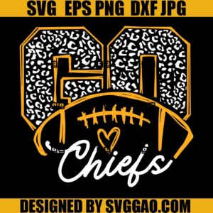 Go Chiefs SVG, Kansas City Football SVG, KC Football SVG