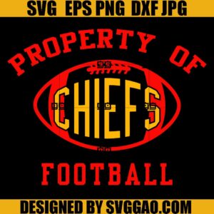 Property Of Football Chiefs SVG, Kansas SVG