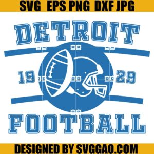 Vintage Detroit Football SVG, Lions Football 1929 SVG