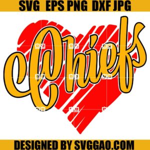 Chiefs Heart SVG, Love Chiefs SVG , Kansas City SVG