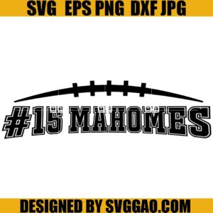 Kansas City Chiefs Football SVG, Chiefs Patrick Mahomes Football SVG