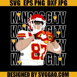 Heart Hands Kelce SVG, Chiefs SVG