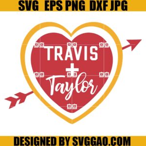 Taylor + Travis Chiefs Era SVG, Travis Chiefs Era Football SVG