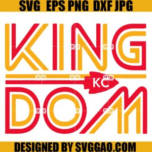 KC Kingdom SVG, Red Kingdom SVG, KC Football SVG