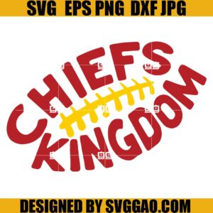 KC Kingdom SVG PNG, Red Kingdom SVG, KC Football SVG