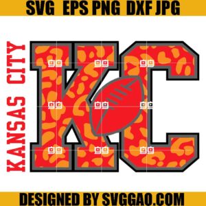 Kansas City Football SVG, KC Football NFL, KC Chief SVG