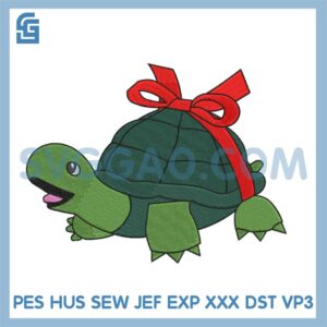 Turtle Embroidery Design File, Turtle Embroidery Machine