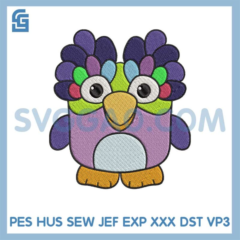 Chattermax Bluey Embroidery Design, Chattermax Owl Embroidery File – SVGGAO