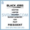 Biden Trump Debate 2024 Black Jobs SVG, Black Leaders Presidential Election 2024 SVG