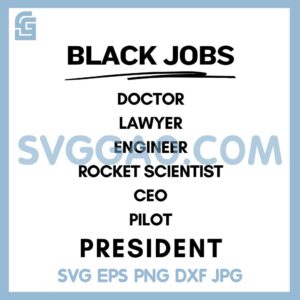 Biden Trump Debate 2024 Black Jobs SVG, Black Leaders Presidential Election 2024 SVG