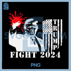 Trump 2024 Fight Support PNG