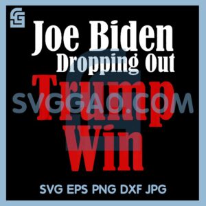 Joe Biden Dropping Out Trump Win 2024 PNG, Presidential Race PNG