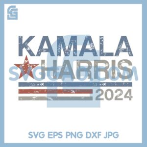 Kamala Harris 2024 PNG, Harris 2024 Grunge PNG