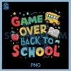 Back To School Game Over PNG, Gamers Boys Student PNG