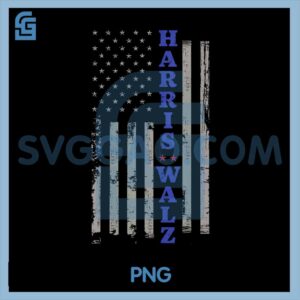 Harris Waltz 2024 PNG, USA Flag PNG