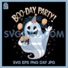 Boo-Day Party Cute Ghost Birthday Celebration PNG