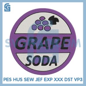Grape Soda Embroidery File