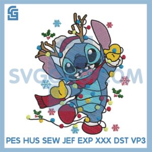 Stitch Merry Christmas Embroidery Design