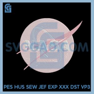 Pink Nasa Embroidery File