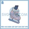 Skate Embroidery Design File