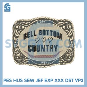 Bell Bottoms Country Embroidery File