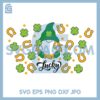 Horseshoe Gnomes Patrick Svg, Patricks Day Gnome Starbucks Svg, Shamrock Gnome Svg