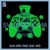 Gamepad Patricks Day Svg, Patricks Game Controller Svg, Gamepad hat Patrick Svg