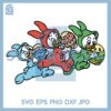 Baby Donald Hugs Egg Svg, Dewey Y Louie Easter Svg, Donald Duck Svg