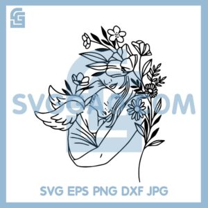 Baby Loss Memorial Svg, Mom And Baby Svg, Mom Holding Angel Baby Svg
