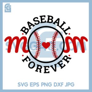 Baseball Mom Svg, I Love Mom Svg