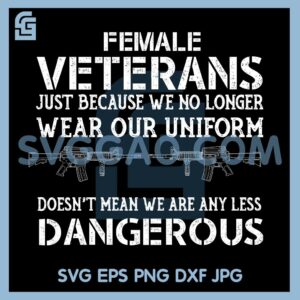 Female Veterans SVG, American SVG