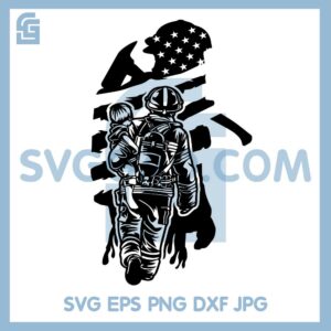 Fire Fighter Dad Svg, Firefighter Svg, FiremanDad Life Svg, US Fire Fighter Svg