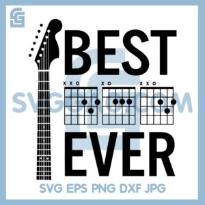 Dad Ever Guitar Svg, Bass Guitar Player Svg, Guitar Chords Dad Chord Svg