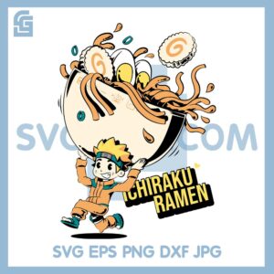Baby Naruto Holding Ramen Svg, Anime Ichiraku Ramen Svg, Naruto Lover Svg