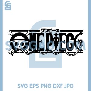 Anime One Piece Logo Svg, Pirate Logo Anime Svg