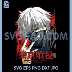 Anime Tokyo Ghoul Kaneki Svg, Ken Kaneki Tokyo Ghoul Svg, Kaneki Anime Svg