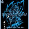 Goku Blue Super Saiyan Svg, Blue Dragon Ball Svg, Son Goku Anime Svg
