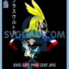 All Might And Deku Svg, Japanese My Hero Academia Svg, My Hero Academia Anime Svg