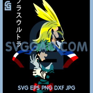All Might And Deku Svg, Japanese My Hero Academia Svg, My Hero Academia Anime Svg