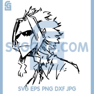 All Might Face Anime Svg, U.A. High Teachers Svg, My Hero Academy Svg, Anime  Manga Japanese Svg