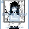 Anime Girl Wear The Mask Svg, Anime Love Gift Svg