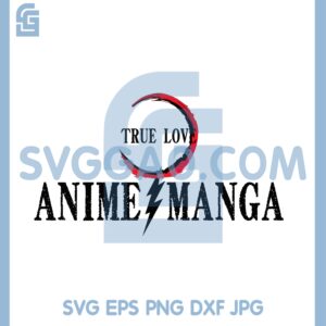 Anime Manga True Love Svg, Demon Slayer Logo Svg, Kimetsu No Yaiba Logo Svg