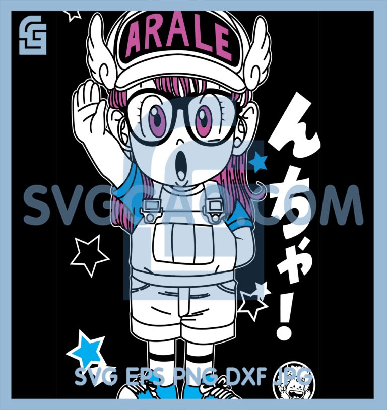 Arale Norimaki Svg, Arale Dragon Ball Svg, Arale Dragon Svg, Arale ...