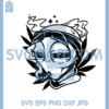 Alien Bow Smoking Weed Svg, Alien Smoking Cannabis Svg, Alien Bow Svg