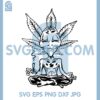 Alien Chillin Yoga Svg, Alien Smoking Marijuana Joint Yoga Svg